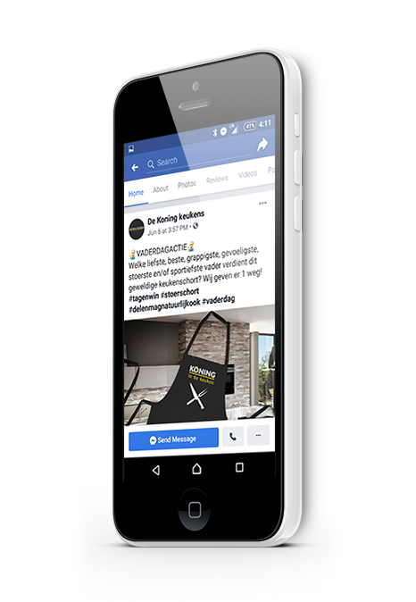 Social Media De Koning Keukens mobile